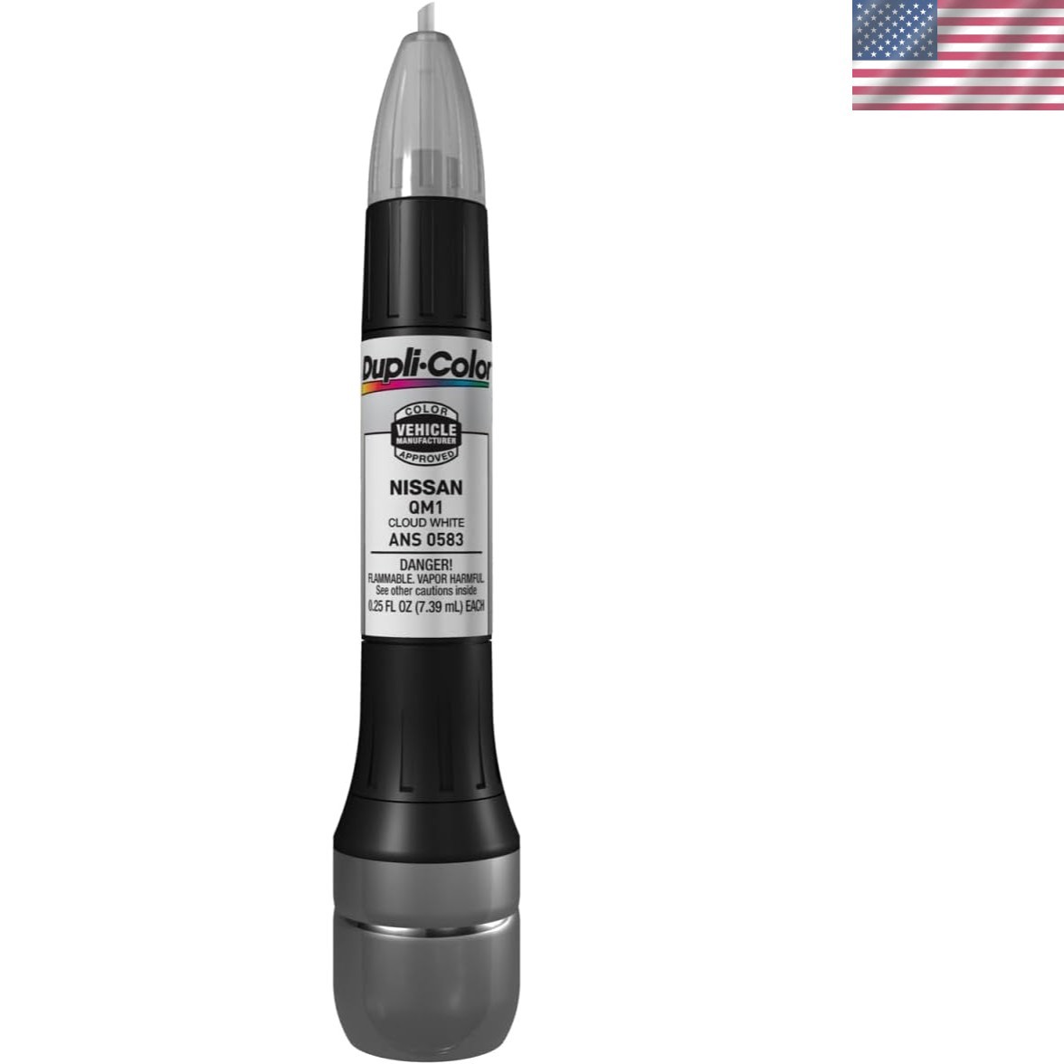 All-in-1 Automotive Scratch Repair Paint – Cloud White, 0.5 oz Lacquer