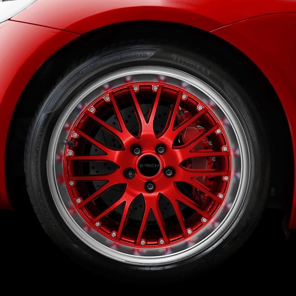 E-TECH Metallic Paint Flame Red 400ml Multi-Purpose Interior & Exterior DIY Car