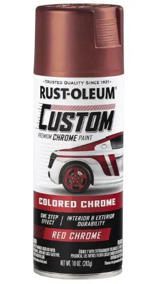 Rust-Oleum Automotive Custom Chrome Spray Paint Choose color ( Black,Red,Blue)