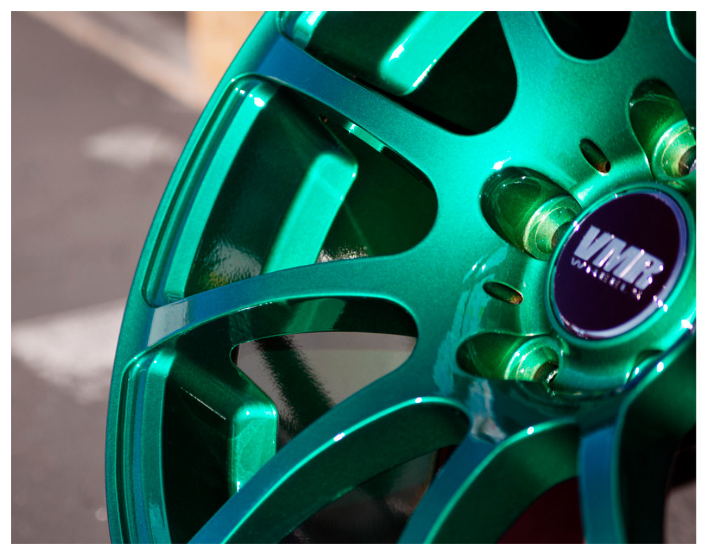 Metallic Green Chrome Wheels Spray Paint Rim Steel Aluminum +Primer Coating 3PK