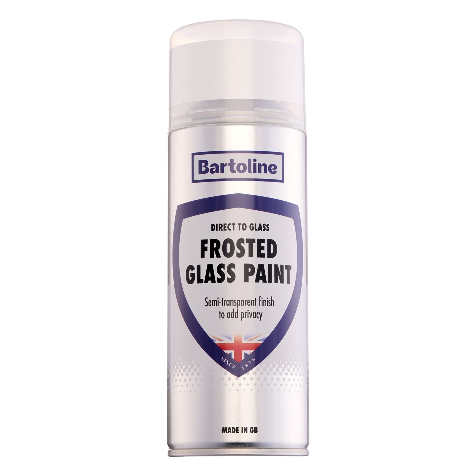 Bartoline Frosted Glass Paint Spray Semi-Transparent Multi-Purpose 13.53oz