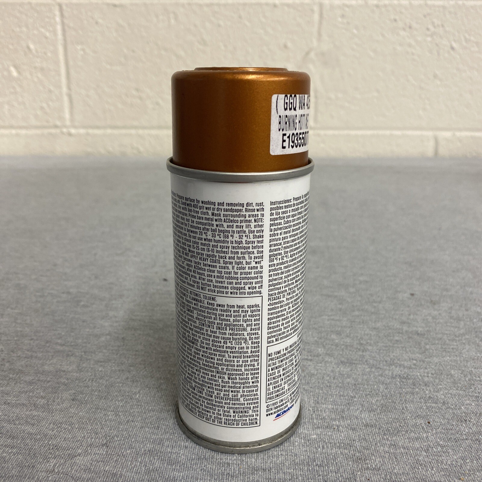 Genuine GM ACDelco Orange Burning Hott Metallic Touch Up Paint Code WA425B GGQ
