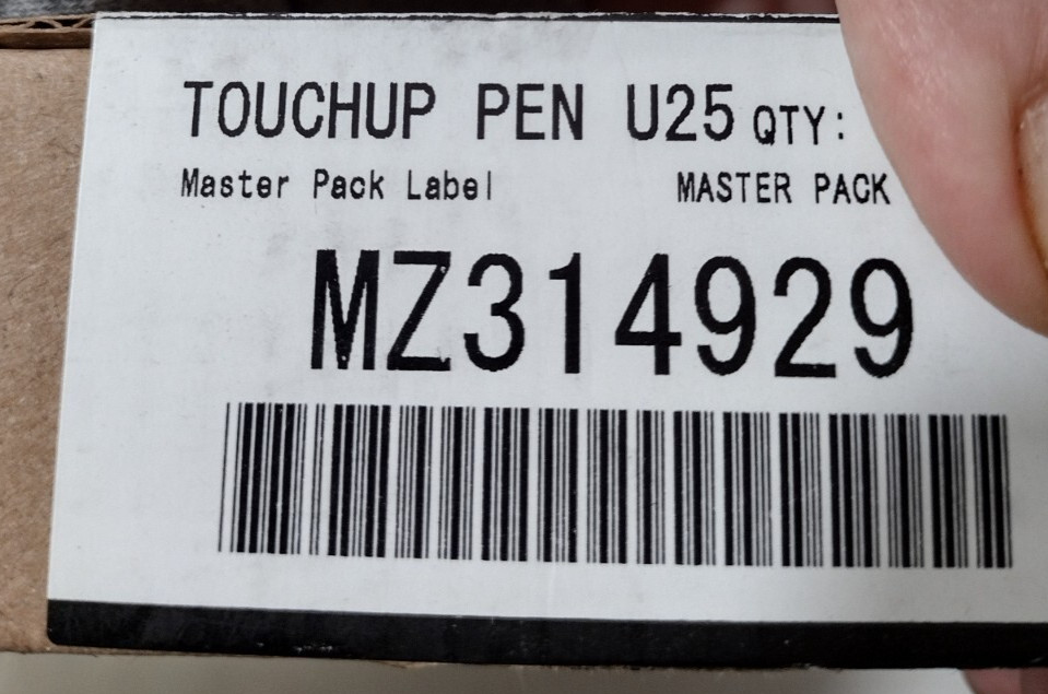 Mitsubishi/ MZ314929/ U25 Alloy Silver/ 2022 Metallic Outlander Sport Paint Pen