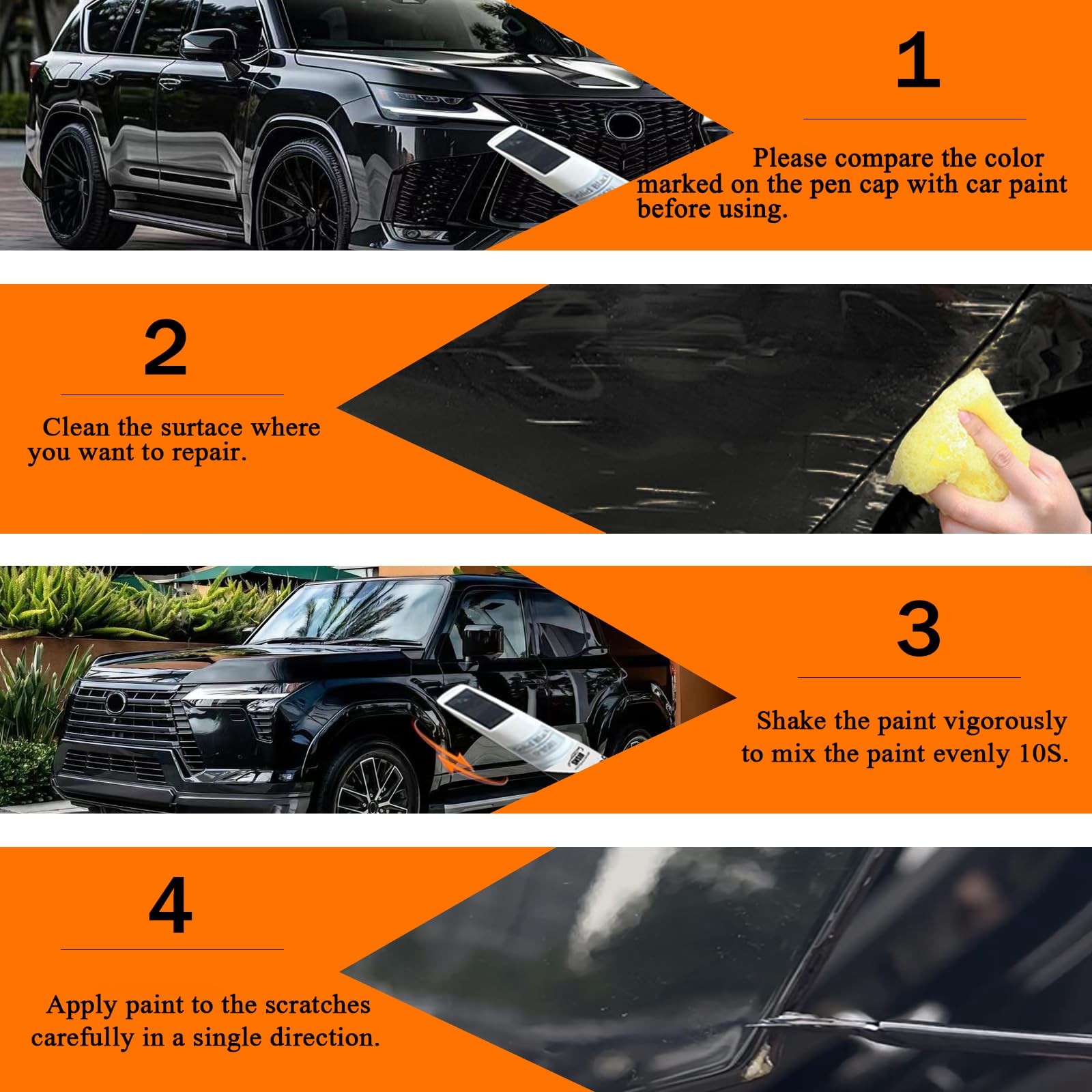 Touch Up Paint Kit For Lexus 223 Caviar Scratch Repair Kit OEM Match New
