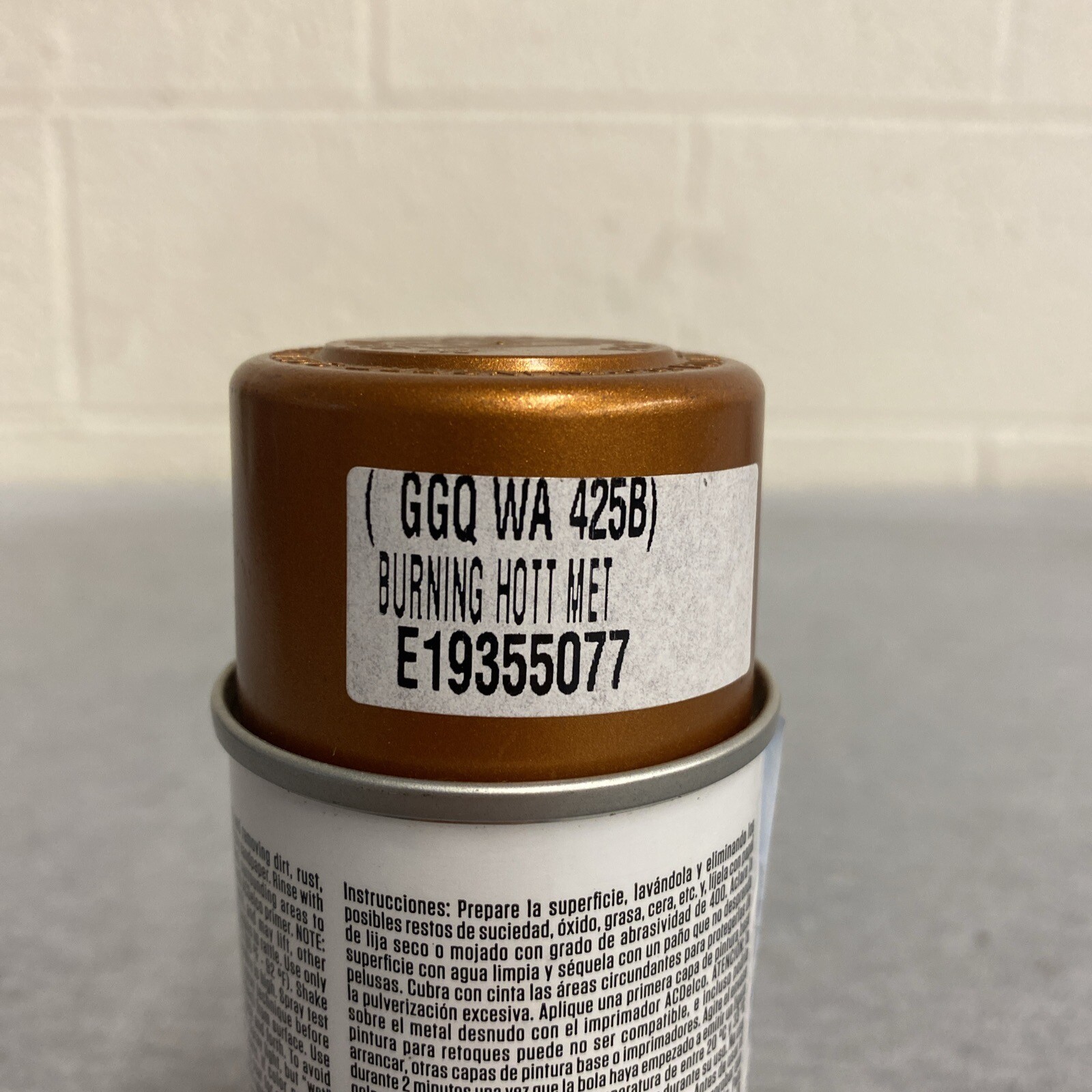 Genuine GM ACDelco Orange Burning Hott Metallic Touch Up Paint Code WA425B GGQ