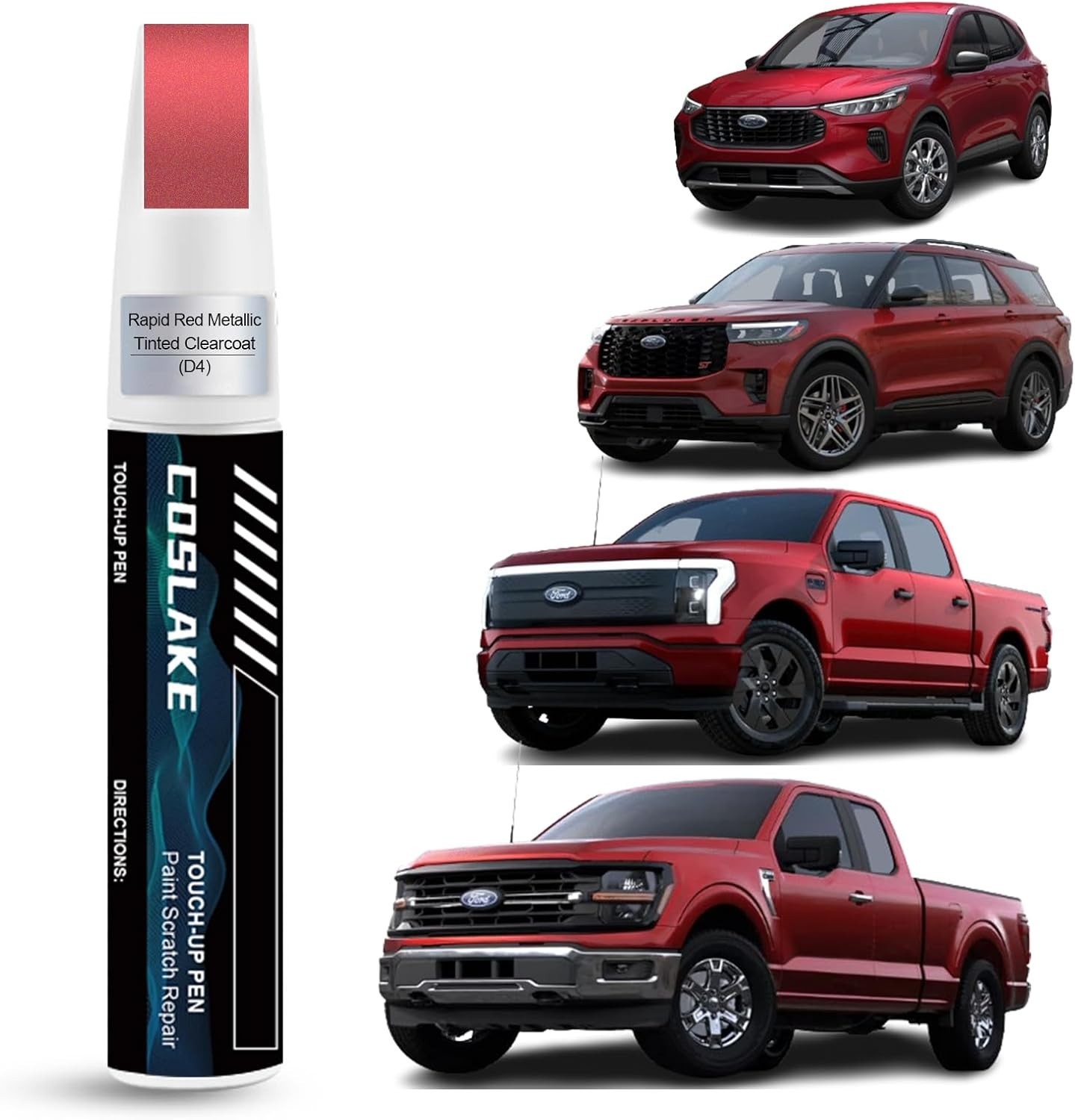 Rapid Red Metallic Touch Up Paint D4 for Ford – Fast Dry & Waterproof Solution