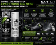 CAR-REP Basecoat & High Gloss Clearcoat for 2012 Chrysler Bianco White PW3, KW3