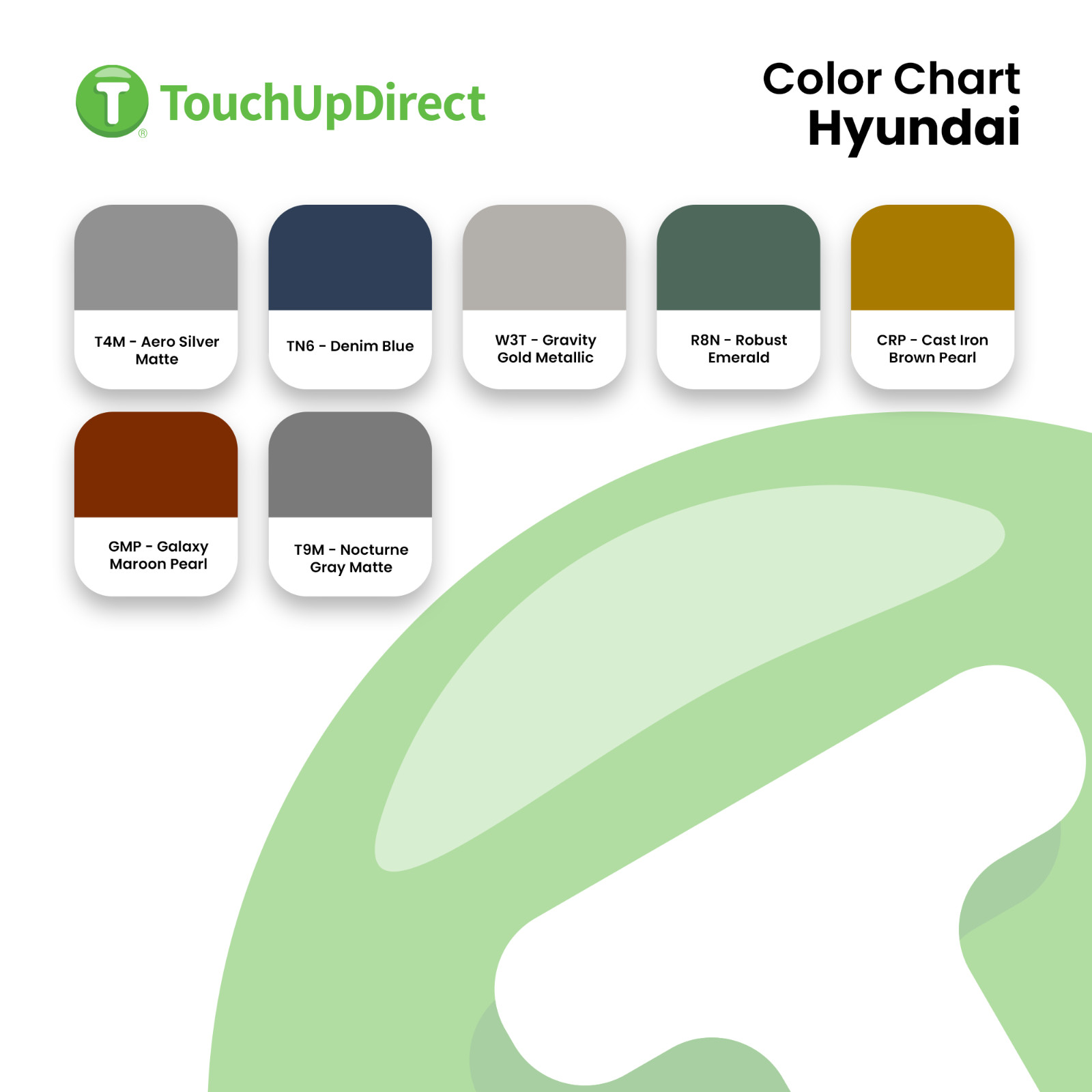 Hyundai Touch Up Paint by TouchUpDirect – Brush or Spray Paint – Choose a Color