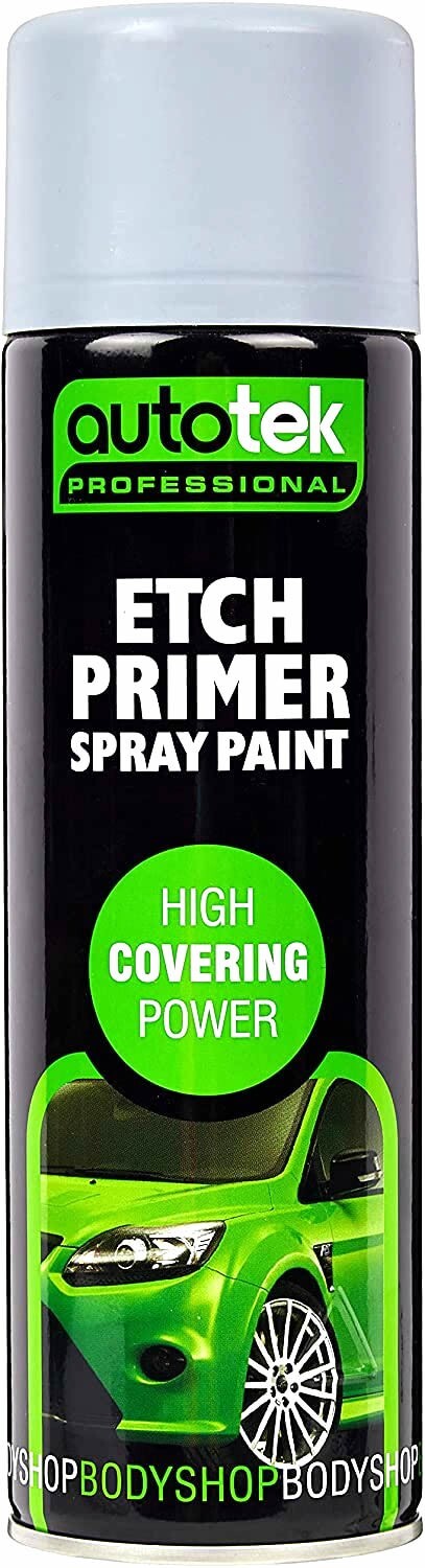 3x AUTOTEK Professional Can Grey Etch Primer Galvanized Aluminum Zinc Steel+G+M