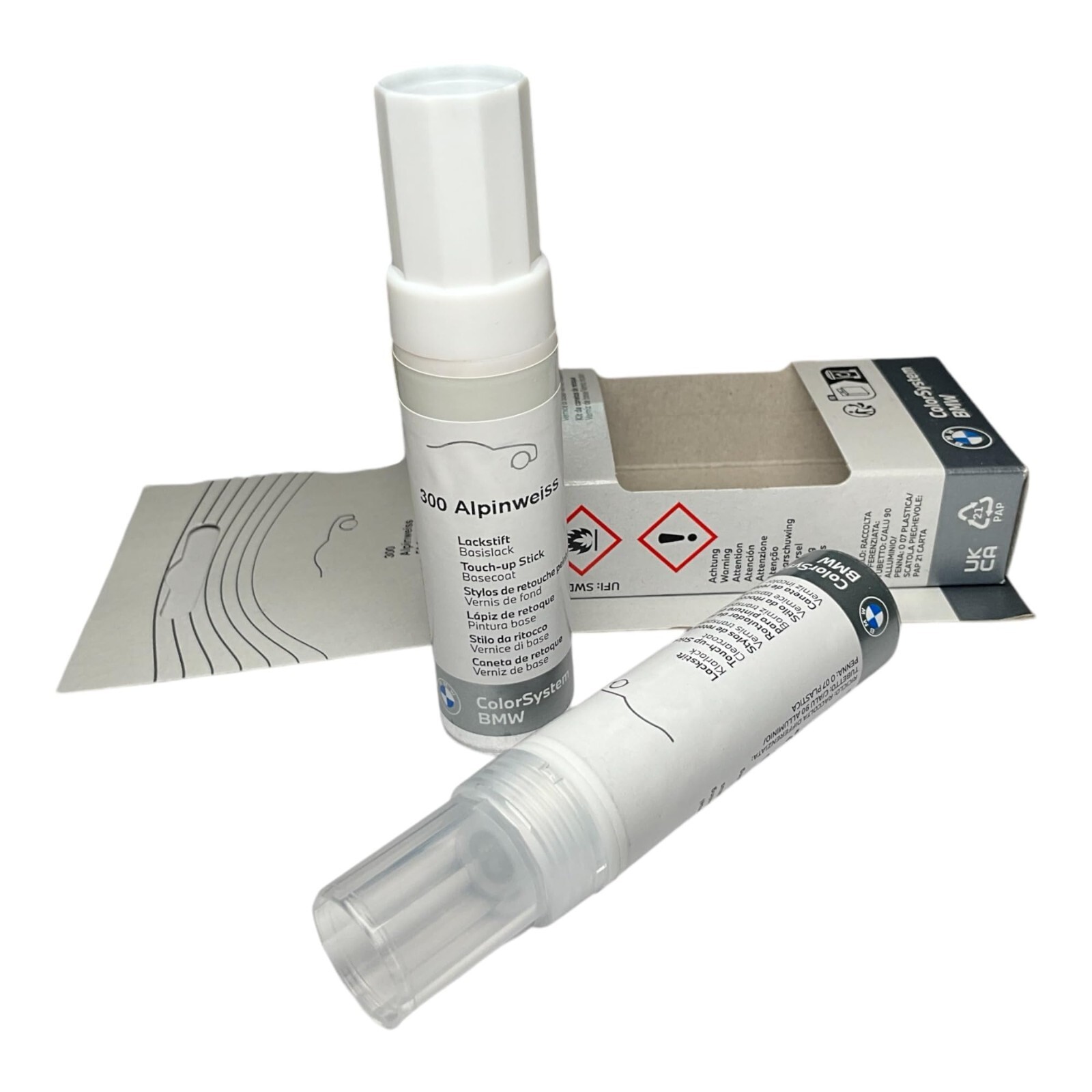 Genuine BMW Alpine White III Touch-Up Paint Code 300