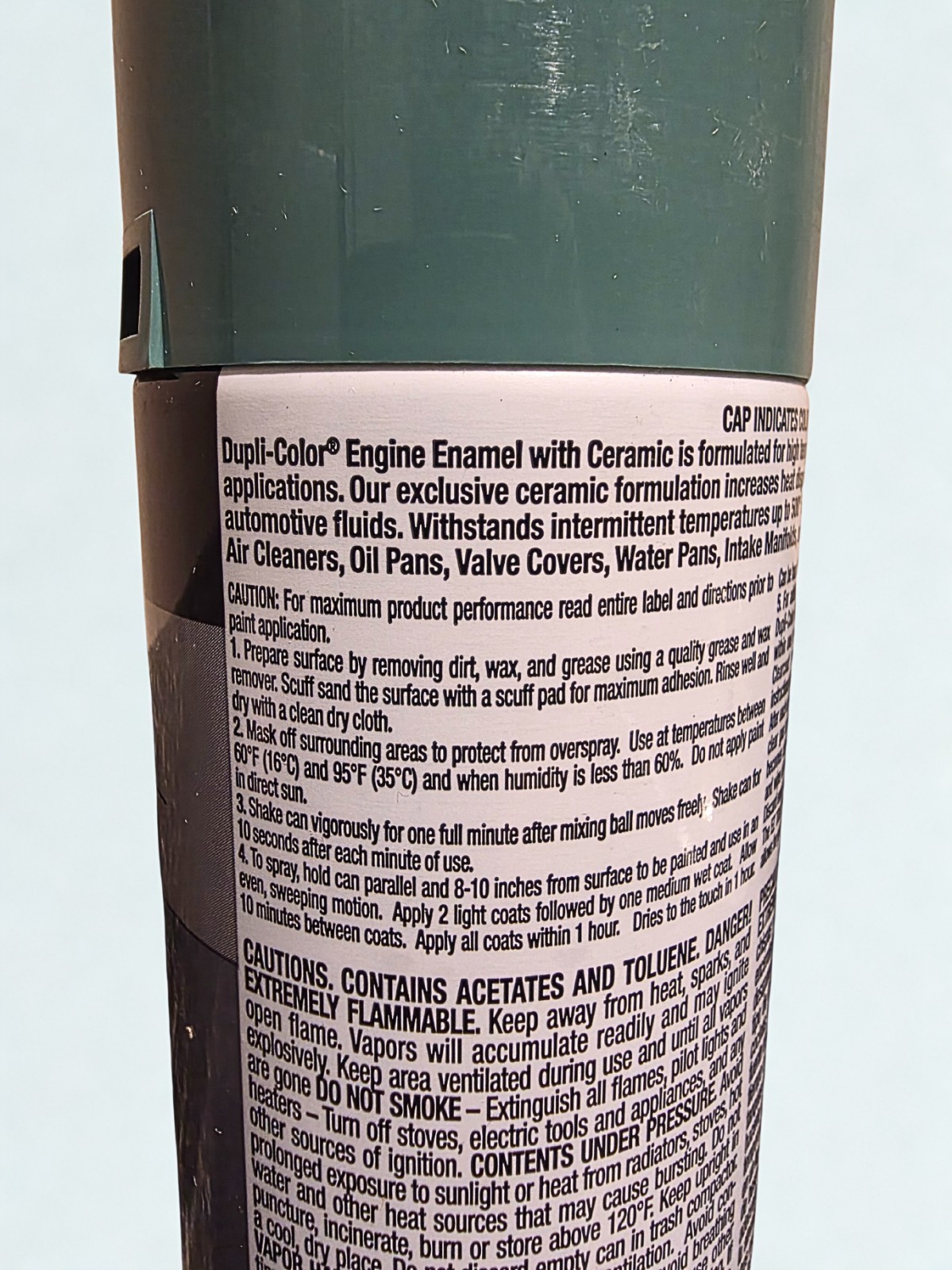 Dupli-Color Engine Enamel Spray Paint Ceramic 12 oz High Heat 500°F