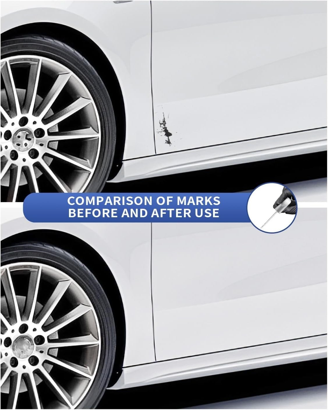 149/9149 Polar White Touch Up Paint Compatible with Mercedes-Benz Exact Match…