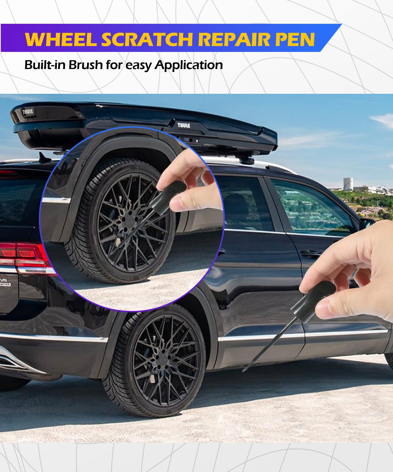 Touch Up Paint for Cars,Wheel Paint,Car Accessories Car Paint Scratch 1oz, Black