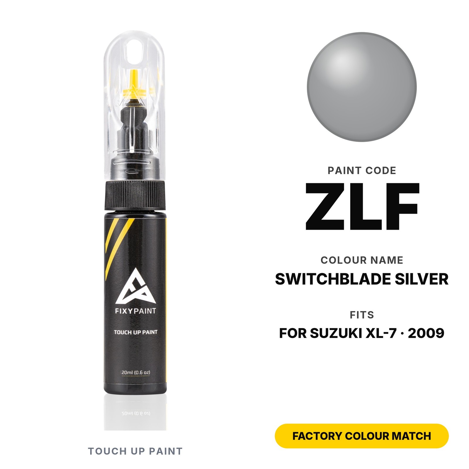 Touch Up Paint For Suzuki XL-7 ZLF Switchblade Silver Kit Factory Colour Match