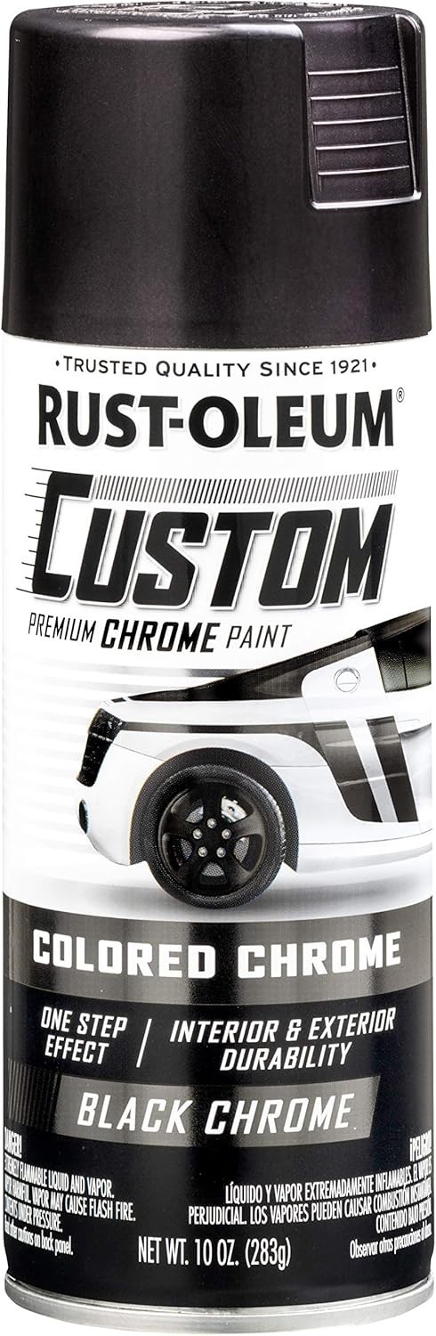Rust-Oleum Automotive Custom Chrome Spray Paint Choose color ( Black,Red,Blue)