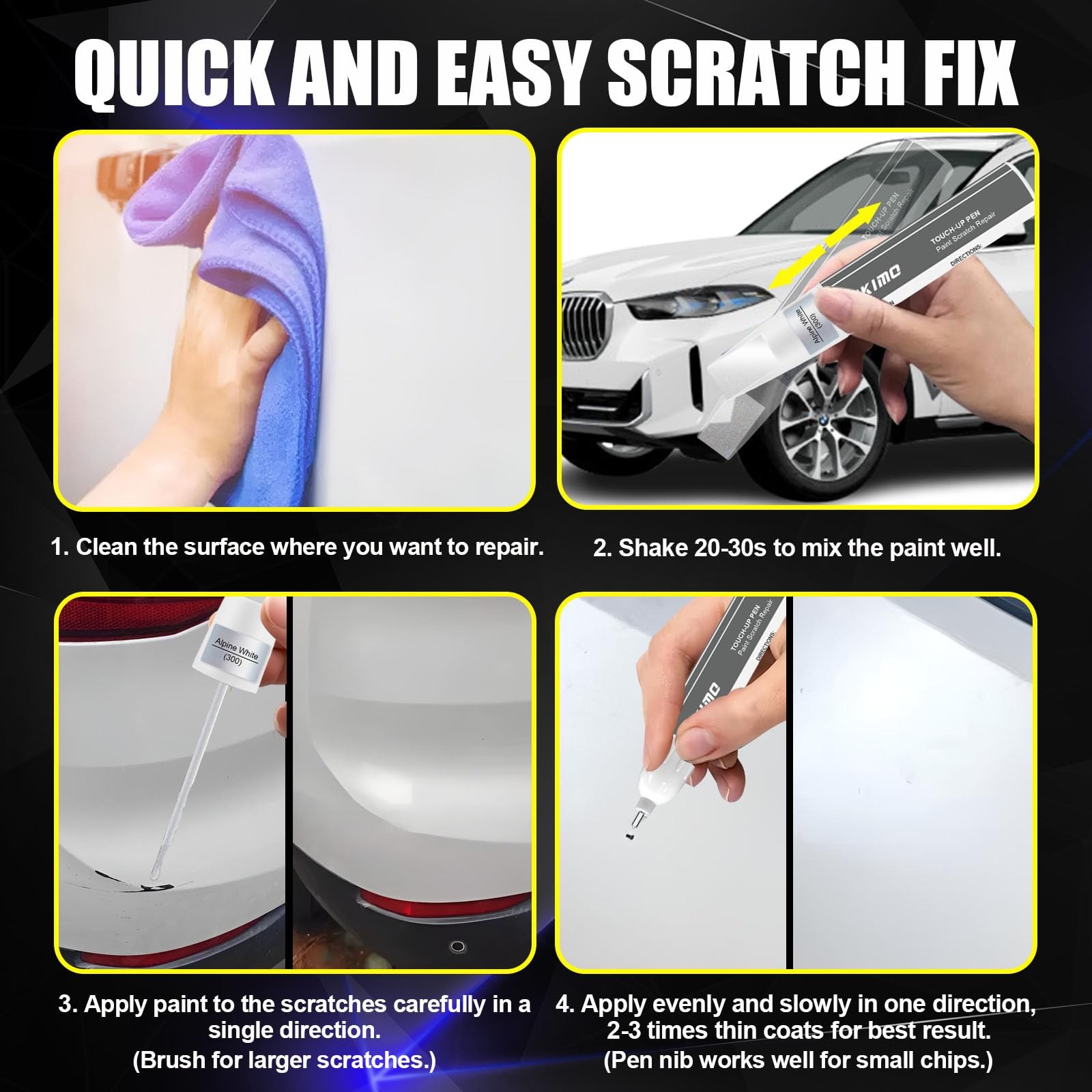 Touch Up Paint Kit For BMW C1M Phytonic Blue Metallic Scratch Repair Kit
