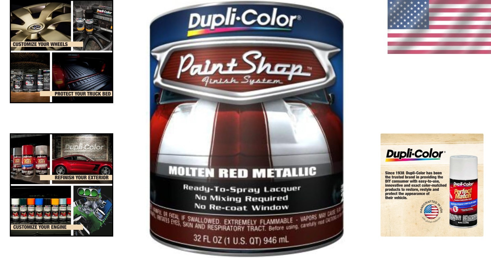 Molten Red Metallic Paint Shop System – 3-Hour Cure