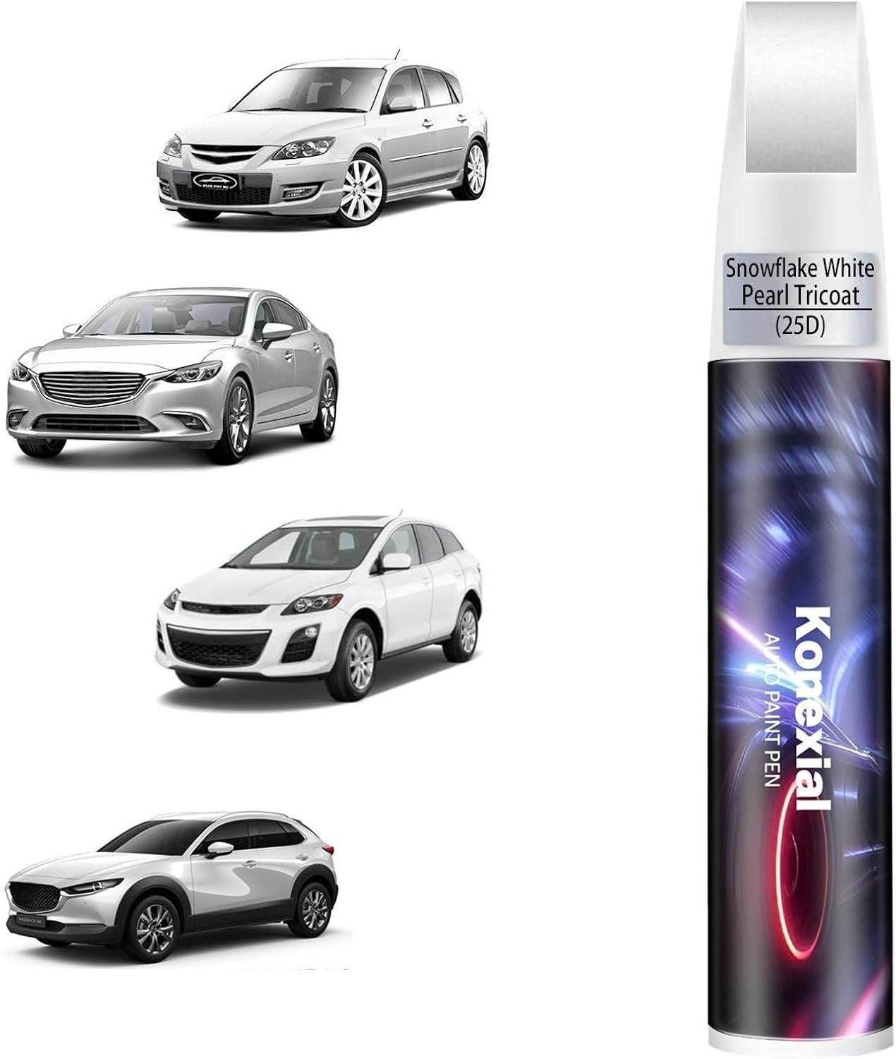 Rust Resistant Snowflake White Pearl Tricoat Touch Up Paint – Perfect for Mazda