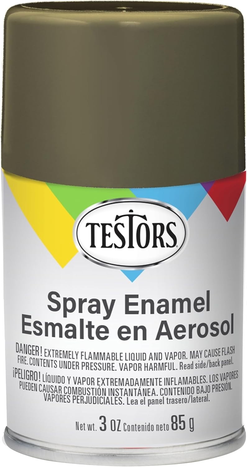 Versatile 3 oz Olive Drab Spray Paint – Gloss Finish for Indoor/Outdoor Use