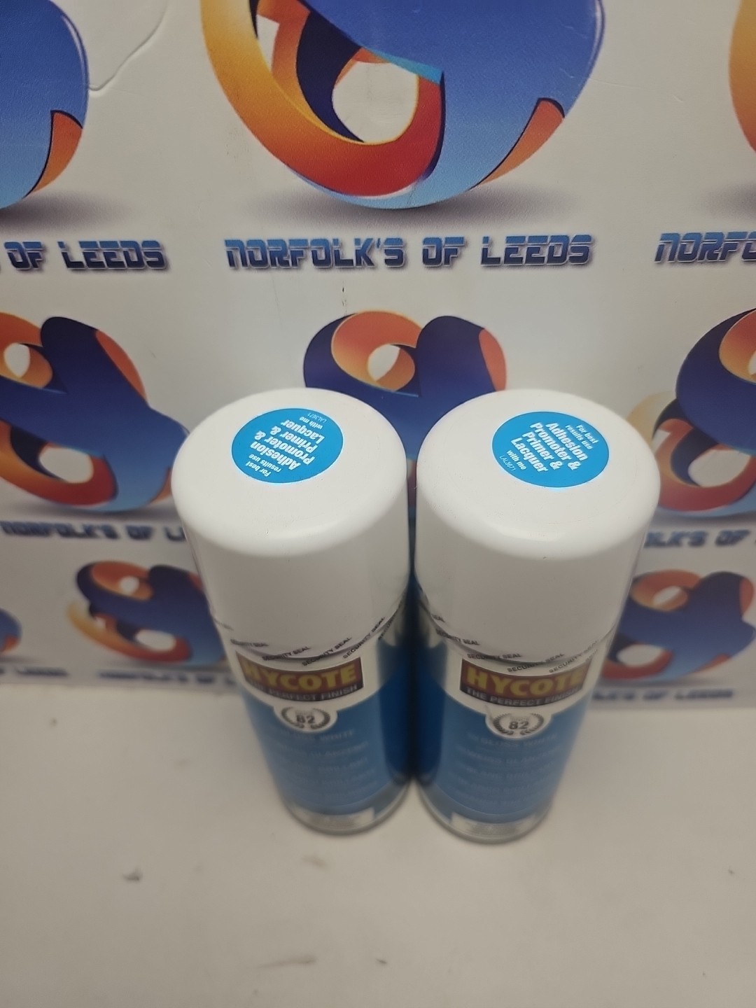 White Spray Paint Gloss Hycote Aerosol Car Multi-Purpose Preparation 400ML X 2