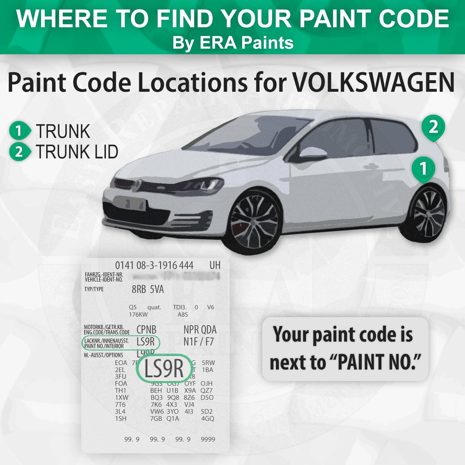 VOLKSWAGEN LB7V/9970 – Graphite Metallic OEM Match Touch Up Spray Paint Kits