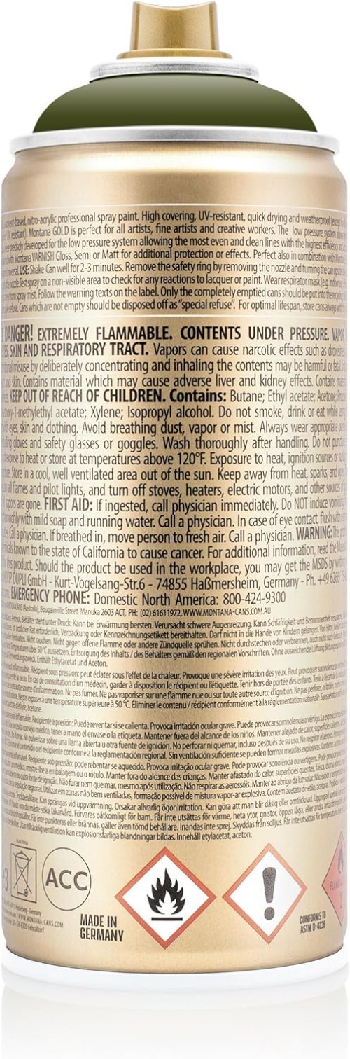Versatile 400ml Olive Green Spray Paint – Fast Drying for Indoor and Outdoor Use