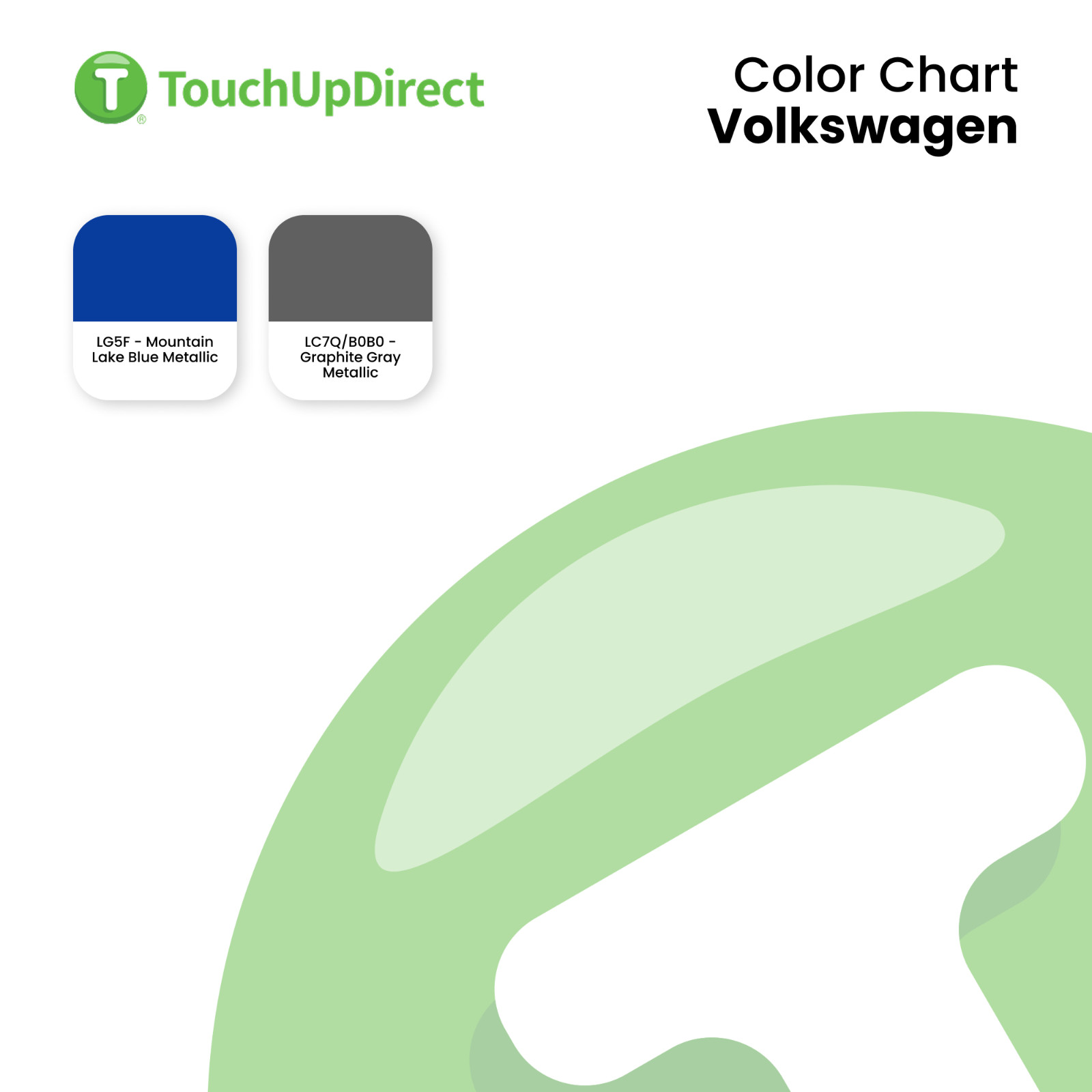 Volkswagen Touch Up Paint by TouchUpDirect – Brush or Spray Paint – Choose Color