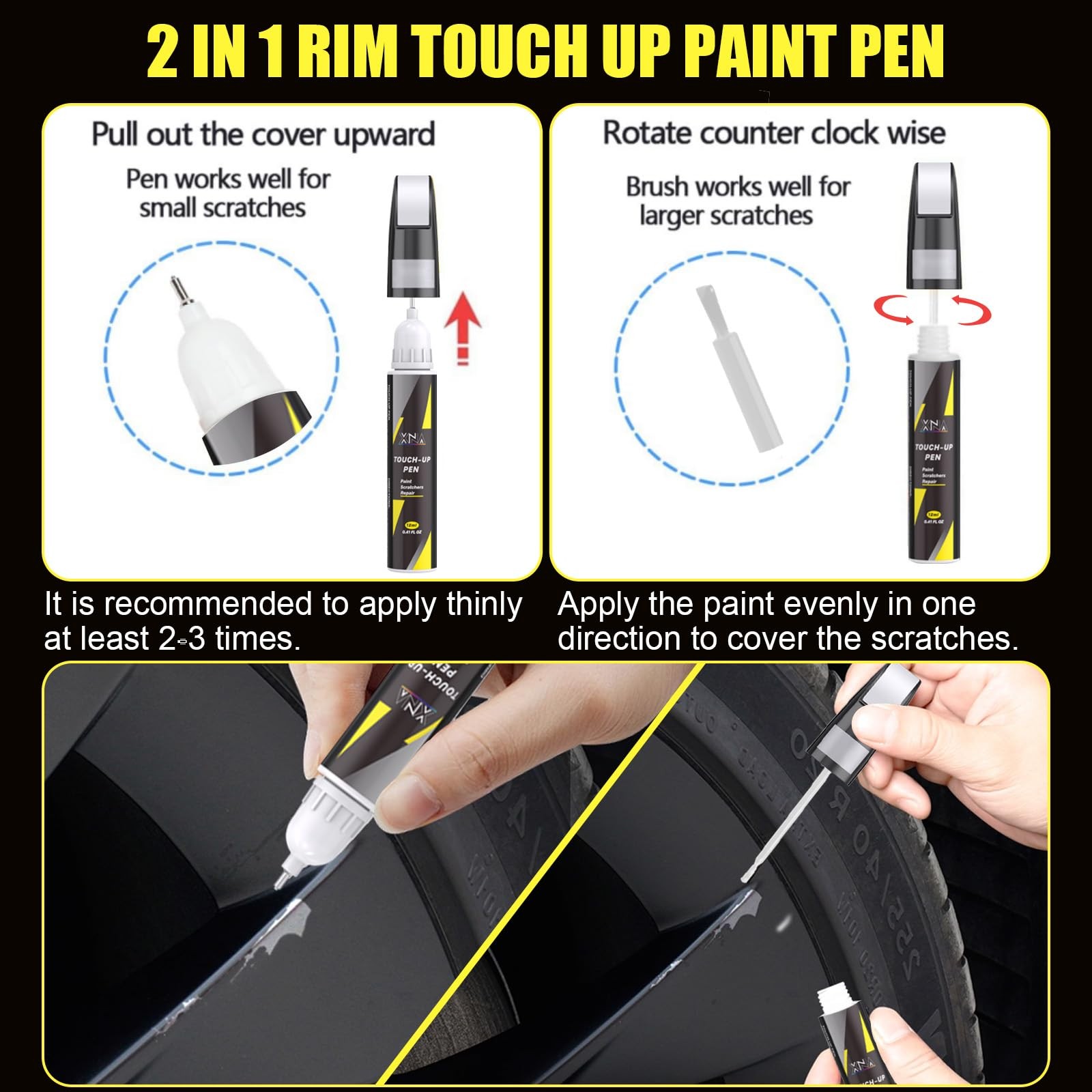 Touch Up Paint Kit For Tesla WPB-82042 Magneto Metallic Shadow Professional