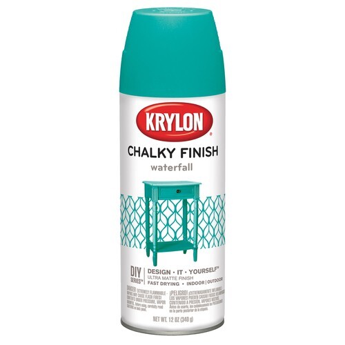 KRYLON DIY SERIES CHALKY FINISH MATTE WATERFALL 4112 SPRAY PAINT FREE SHIPPING