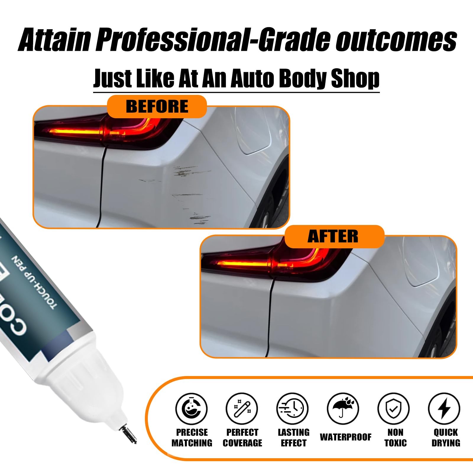 Touch Up Paint Kit For Cadillac GAZ WA8624 Summit White Scratch Repair