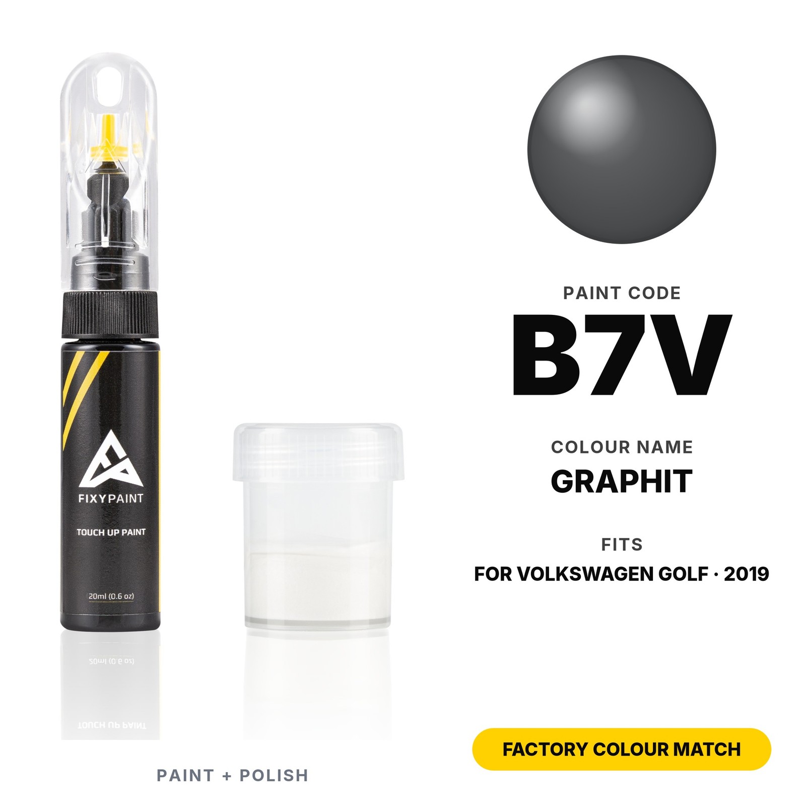Touch Up Paint For Volkswagen Golf B7V Graphit Set Panel Touch Up Paint Kit