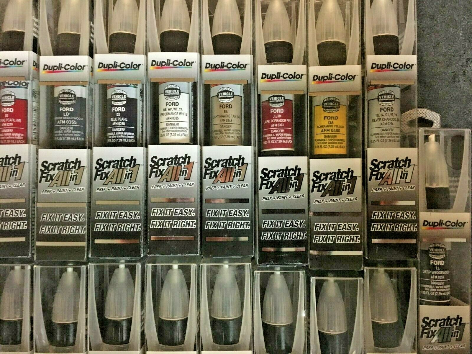 Dupli-Color FORD Scratch Fix Touch Up Paint Pen Stick All In 1, Choose Color