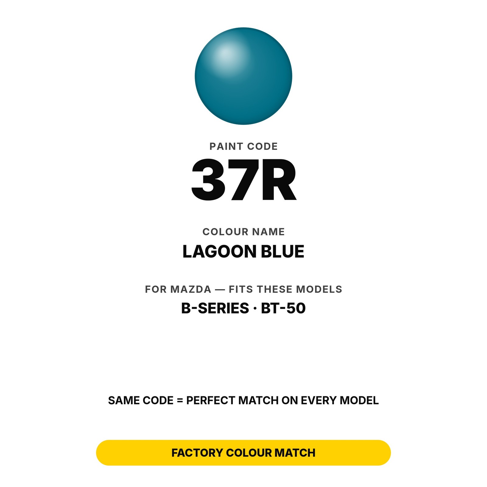 Touch Up Paint For Mazda B-Series 37R Lagoon Blue Set Professional Chip Fix Kit