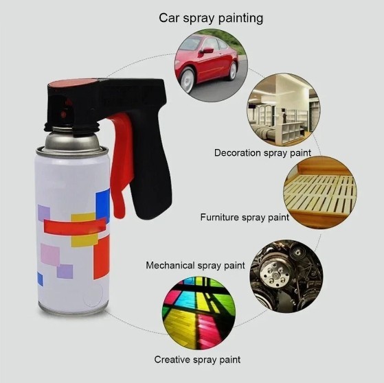 Universal Spray Can Gun Trigger Handle Pistol Grip for Aerosol Paint Cans