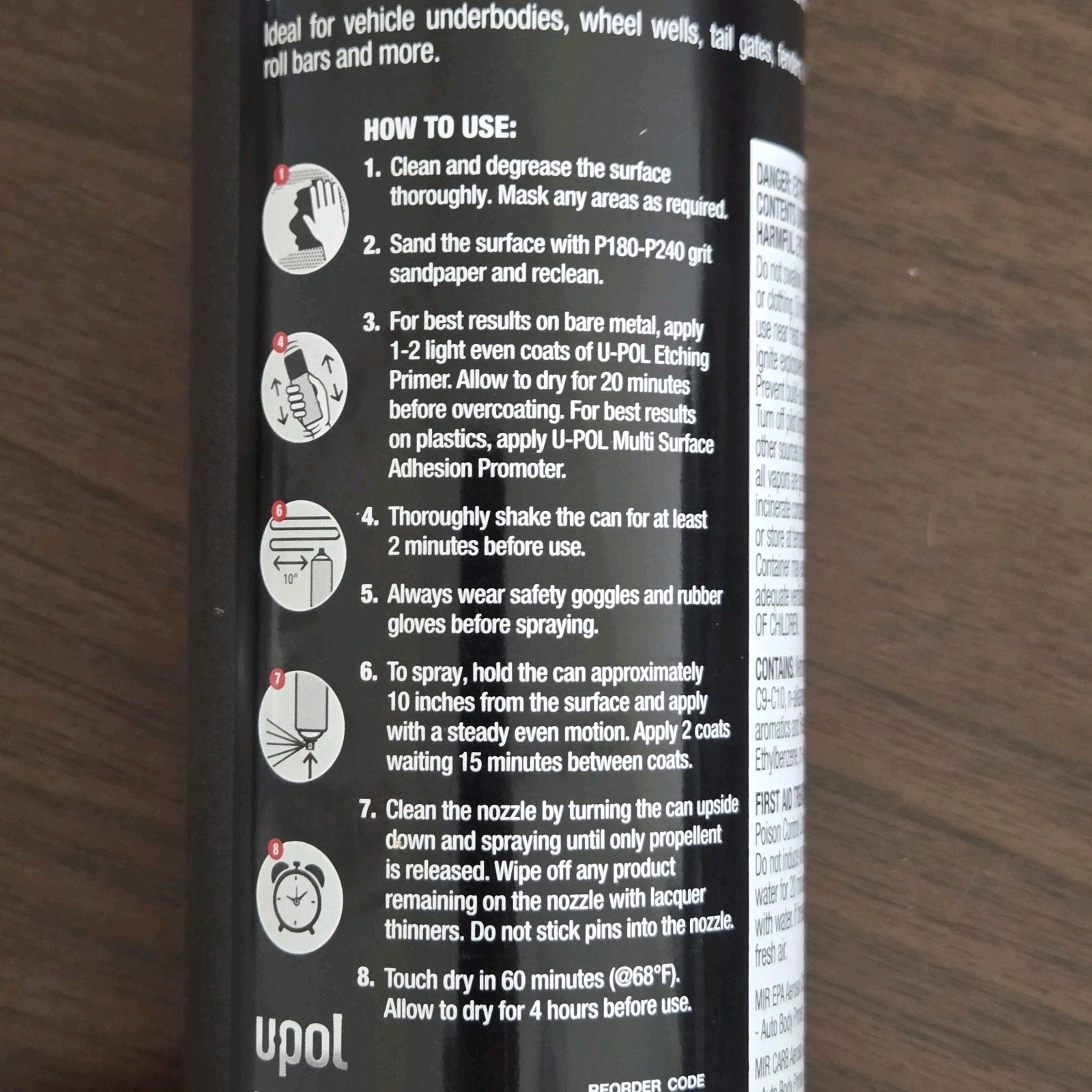 U-POL Protective Underbody Coating Black 15 Oz Anti Rust UP2105 (3 pack)