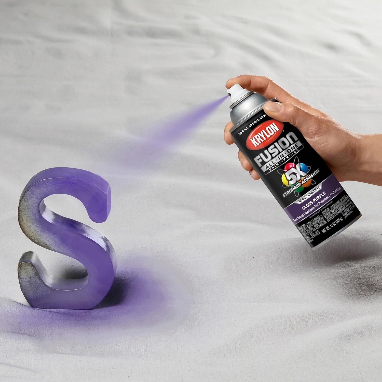 Versatile 12 oz Purple Spray Paint – Fast-Drying Adhesive for Indoor/Outdoor Use
