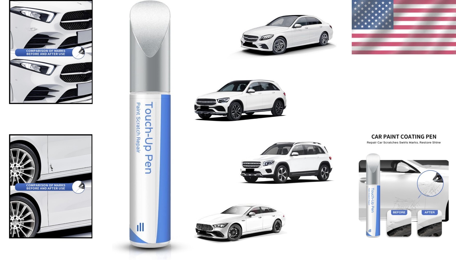 149/9149 Polar White Touch Up Paint for Mercedes-Benz – Flawless Repair Solution