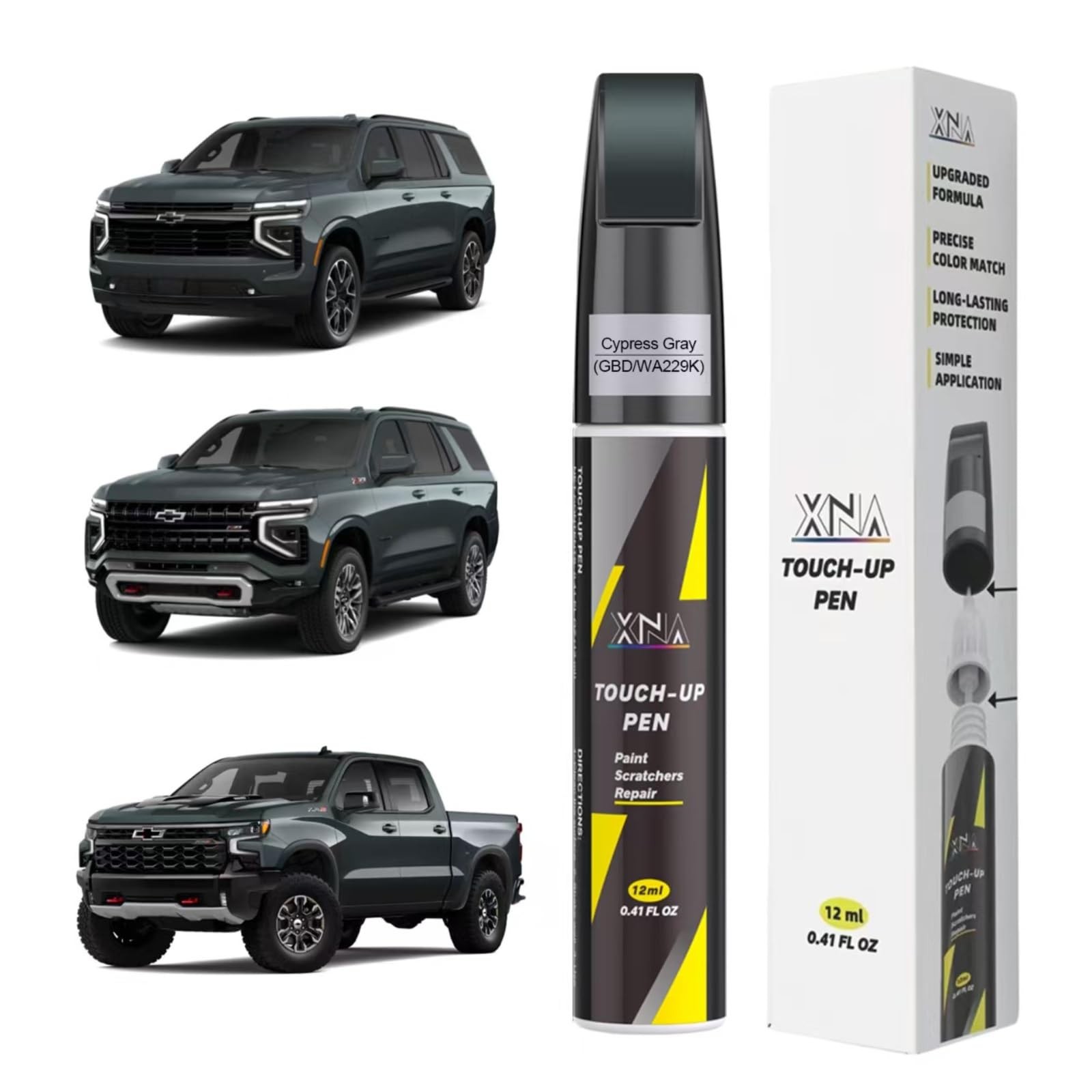 0.41 Fl Oz (Pack of 1), Cypress Gray(GBD/WA229K) for 2026 Silverado/2025…