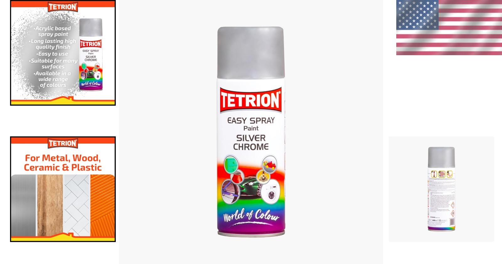 400ml Reflective Spray Paint – Chrome Silver for Wood, Metal & Plastic Projects