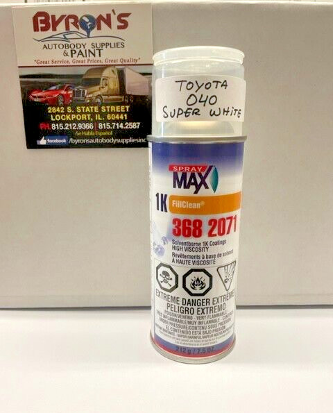 Toyota 040 Super White Automotive Urethane Basecoat Spray Paint WANDABASE