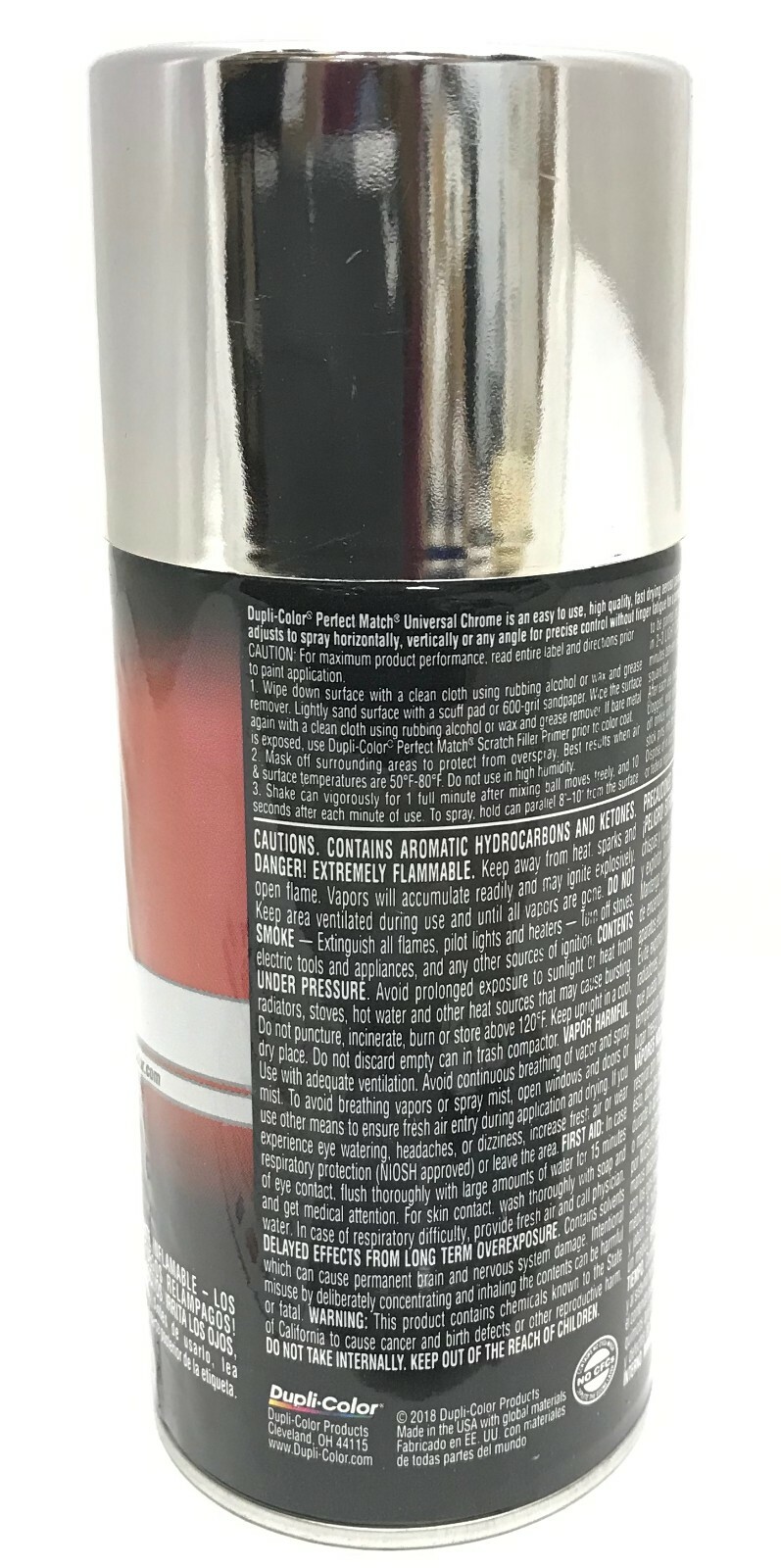 Duplicolor BUN0200 Perfect Match Universal Chrome Automotive Paint – 8oz