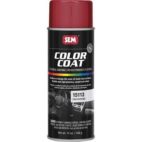 SEM COLOR COAT FIRETHORN RED Vinyl Spray Auto Paint Car 12 oz. SEM 15113