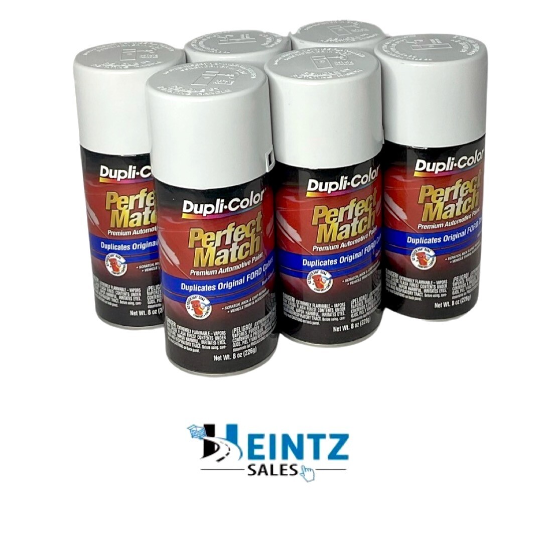 Duplicolor BFM0229 Perfect Match Ford Oxford White 8oz Aerosol 6PACK 9L/A9/YO/YZ
