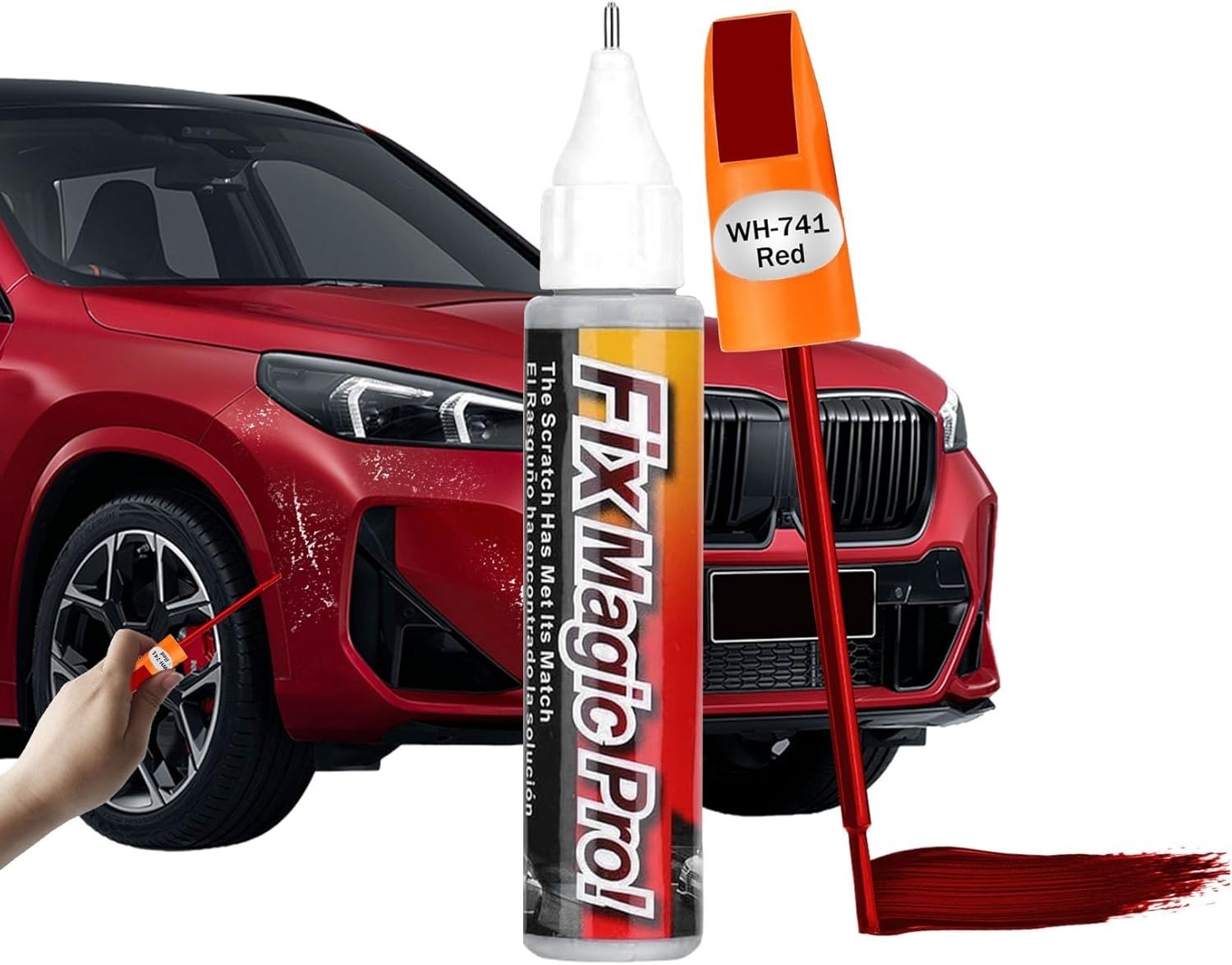 Red Automotive Touch Up Paint Pen – Scratch Repair & Rust Resistant