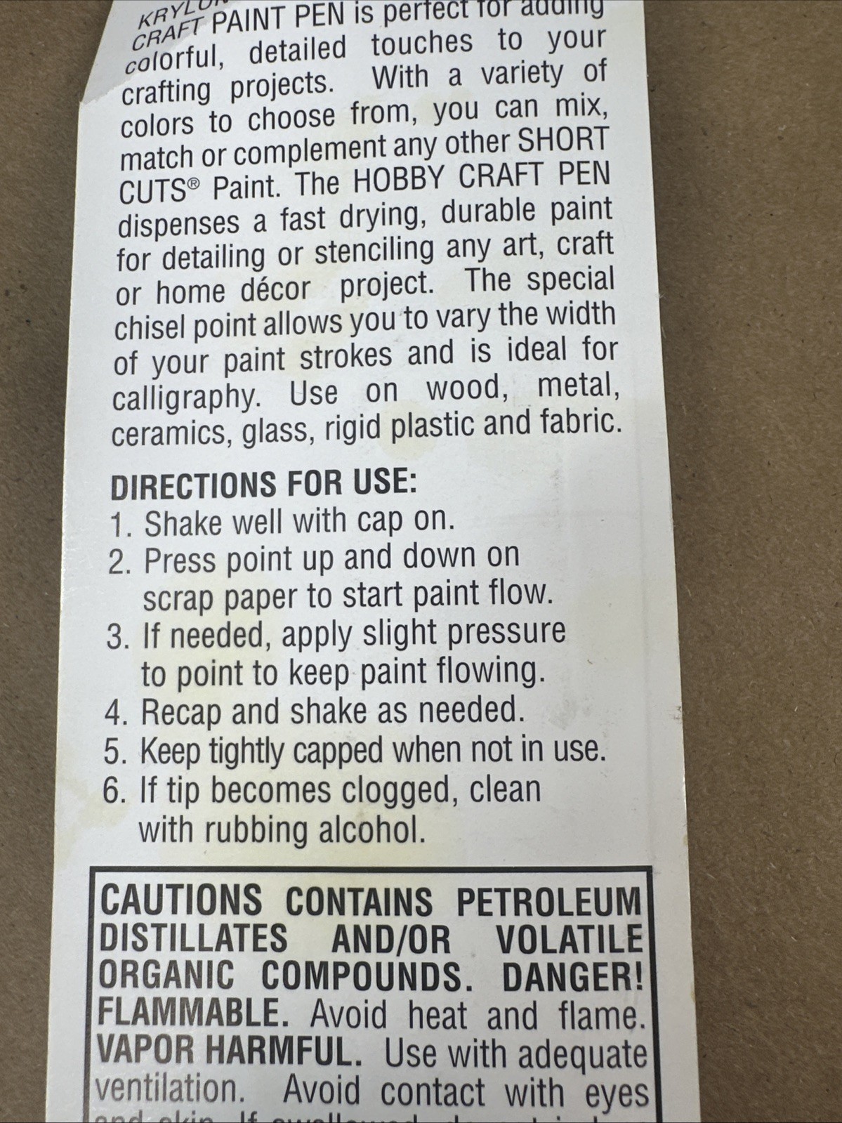 Krylon KSCP902 Short Cuts Paint Pen, Chrome, .33 Ounce NEW