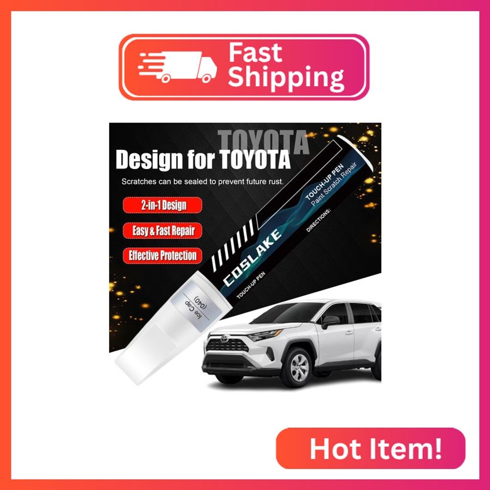 COSLAKE Car Touch Up Paint(Black(202)) for Toyota, Car Paint Scratch Repair Kit,