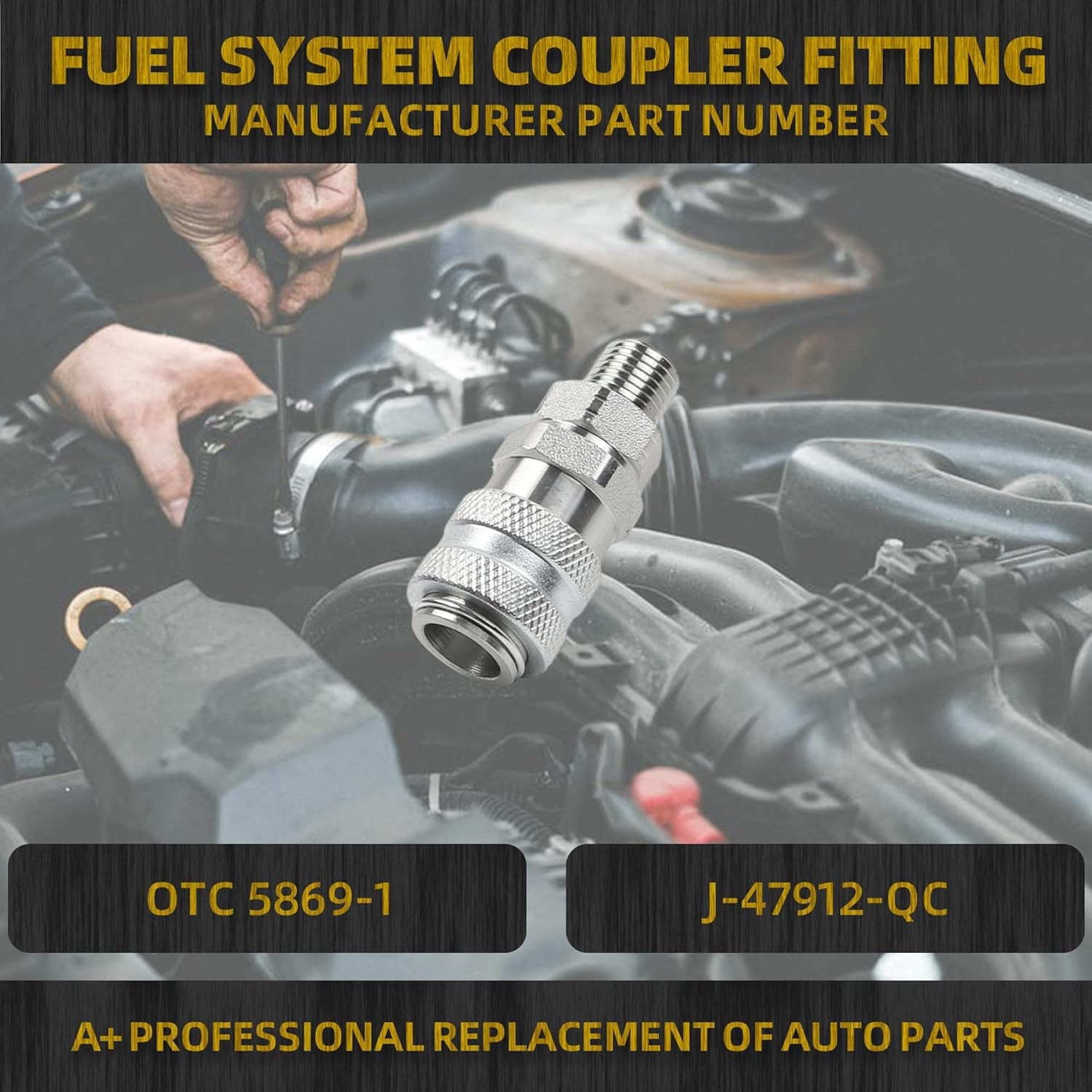 for OTC 5869-1 & J-47912-QC Fuel System Coupler Fitting Tool for Detroit Diesel