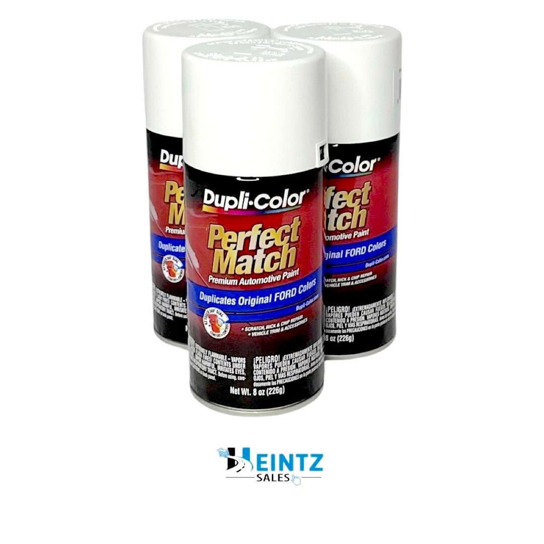 Duplicolor BFM0335 Perfect Match Ford Performance White 8oz WB/WP/WT/YA (3 PACK)