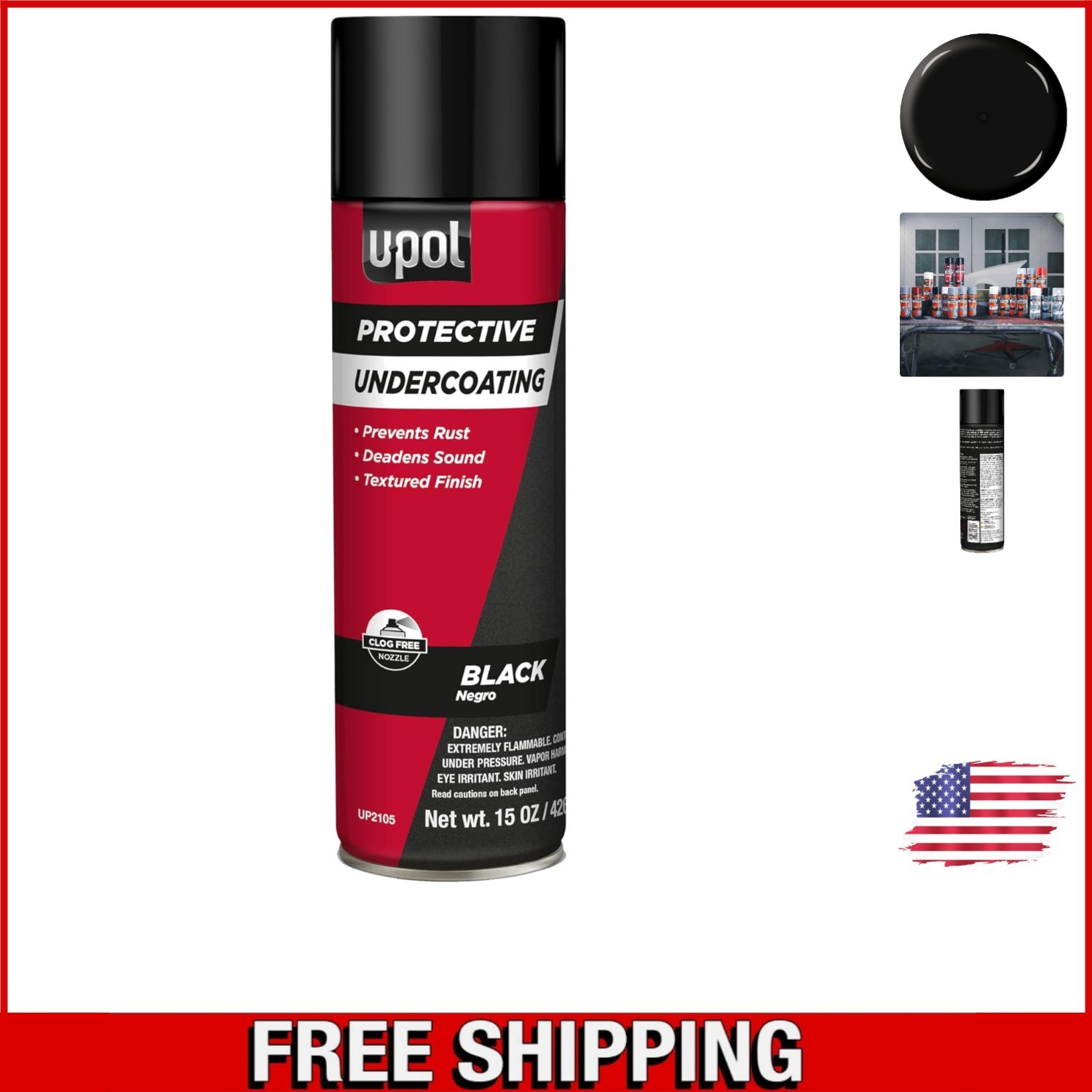 15 oz Black Undercoating Spray – Easy Application & Vehicle Defense