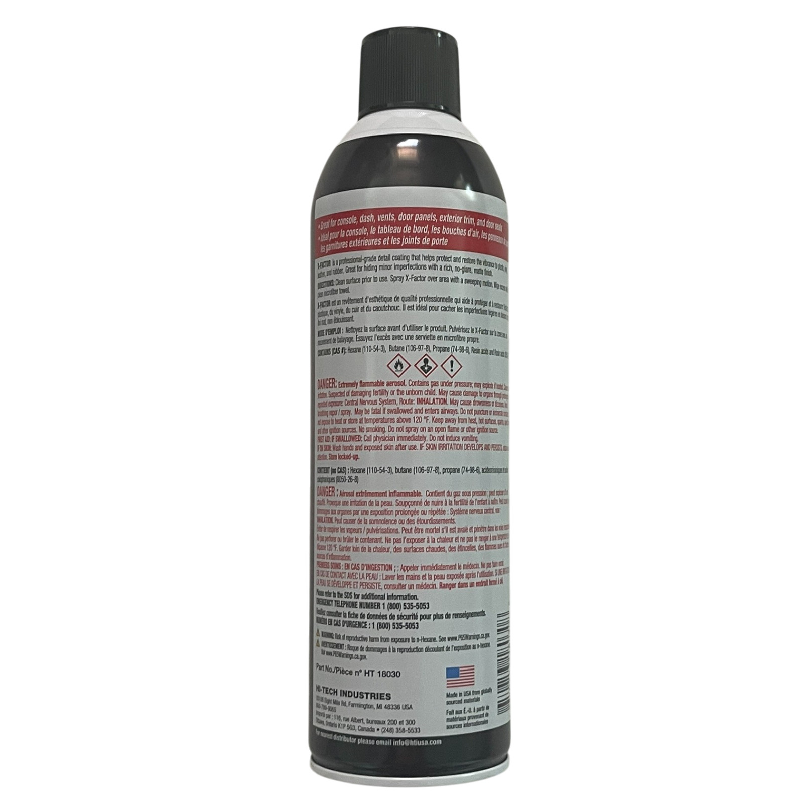 Hi Tech X-Factor Interior Exterior Quick Detailer Coating with Melon Sent